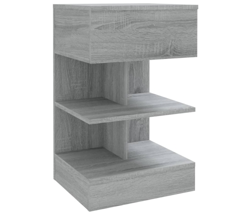 vidaXL Mesitas de noche 2 uds madera gris Sonoma 40x35x65 cm