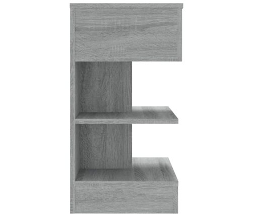 vidaXL Mesitas de noche 2 uds madera gris Sonoma 40x35x65 cm