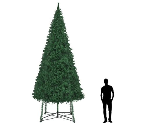 Árbol de Navidad artificial con soporte verde 500 cm