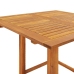 Mesa alta de terraza madera maciza de acacia 75x75x110 cm