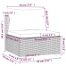 Set muebles de jardín 6 piezas y cojines ratán sintético marrón