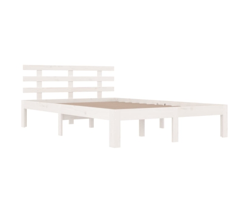 Estructura de cama doble sin colchón blanco 135x190 cm