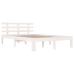 Estructura de cama doble sin colchón blanco 135x190 cm