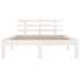 Estructura de cama doble sin colchón blanco 135x190 cm