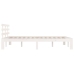Estructura de cama doble sin colchón blanco 135x190 cm