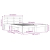 Estructura de cama doble sin colchón blanco 135x190 cm
