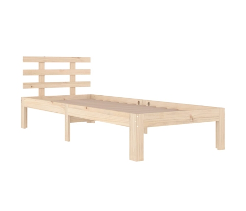 Estructura de cama sin colchón madera maciza 90x200 cm