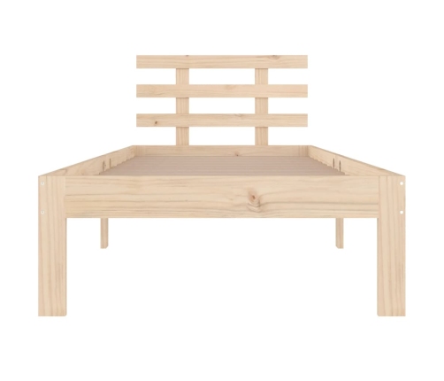 Estructura de cama sin colchón madera maciza 90x200 cm