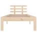 Estructura de cama sin colchón madera maciza 90x200 cm