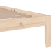 Estructura de cama sin colchón madera maciza 90x200 cm