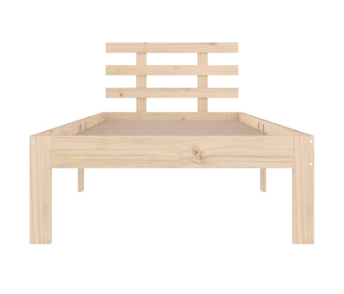 Estructura de cama sin colchón madera maciza 100x200 cm