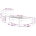 Estructura de cama sin colchón madera maciza blanco 100x200 cm