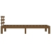 Estructura cama sin colchón madera maciza marrón miel 100x200cm