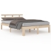 Estructura de cama sin colchón madera maciza 160x200 cm