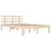 Estructura de cama sin colchón madera maciza 160x200 cm