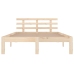Estructura de cama sin colchón madera maciza 160x200 cm
