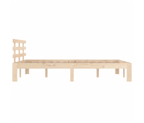 Estructura de cama sin colchón madera maciza 160x200 cm