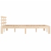 Estructura de cama sin colchón madera maciza 160x200 cm