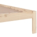 Estructura de cama sin colchón madera maciza 160x200 cm