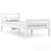 Estructura cama individual sin colchón madera blanco 90x190 cm