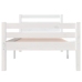Estructura cama individual sin colchón madera blanco 90x190 cm