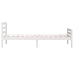 Estructura cama individual sin colchón madera blanco 90x190 cm