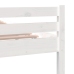 Estructura cama individual sin colchón madera blanco 90x190 cm