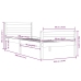 Estructura cama individual sin colchón madera blanco 90x190 cm