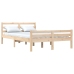 Estructura de cama sin colchón madera maciza 140x190 cm