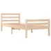 Estructura de cama sin colchón madera maciza 90x200 cm