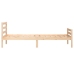 Estructura de cama sin colchón madera maciza 90x200 cm