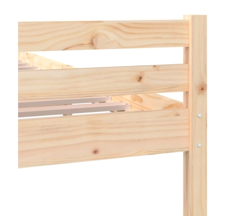 Estructura de cama sin colchón madera maciza 90x200 cm