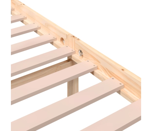 Estructura de cama sin colchón madera maciza 90x200 cm