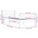 Estructura de cama sin colchón madera maciza 90x200 cm