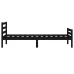 Estructura de cama sin colchón madera maciza negro 90x200 cm