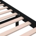 Estructura de cama sin colchón madera maciza negro 90x200 cm