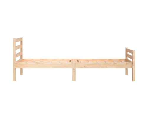 Estructura de cama sin colchón madera maciza 100x200 cm