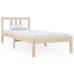 Estructura cama individual sin colchón madera maciza 75x190 cm