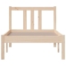 Estructura cama individual sin colchón madera maciza 75x190 cm