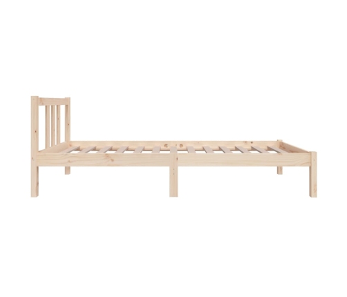 Estructura cama individual sin colchón madera maciza 75x190 cm