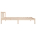 Estructura cama individual sin colchón madera maciza 75x190 cm