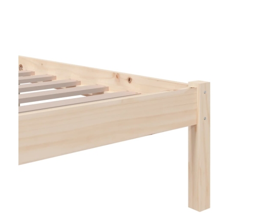 Estructura cama individual sin colchón madera maciza 75x190 cm