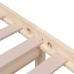 Estructura cama individual sin colchón madera maciza 75x190 cm