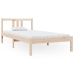 Estructura cama individual sin colchón madera maciza 90x190 cm