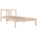 Estructura cama individual sin colchón madera maciza 90x190 cm