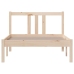 Estructura cama individual sin colchón madera maciza 90x190 cm