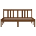 Estructura cama sin colchón madera maciza marrón miel 135x190cm