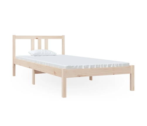 Estructura de cama sin colchón madera maciza 90x200 cm