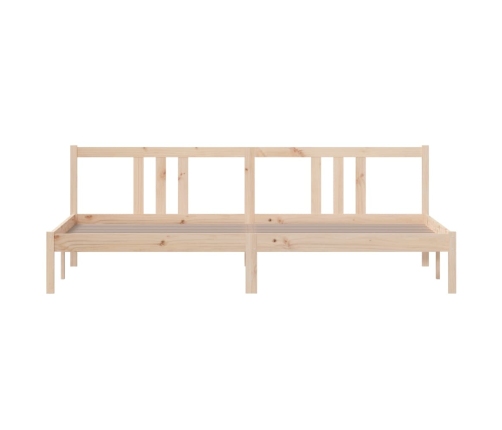 Estructura de cama sin colchón madera maciza 200x200 cm