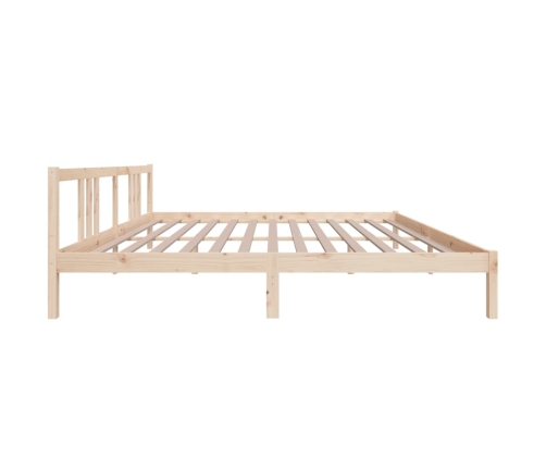 Estructura de cama sin colchón madera maciza 200x200 cm